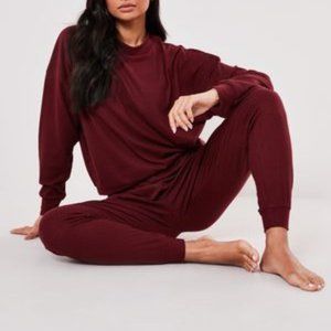 Missguided Ribbed Lounge Set